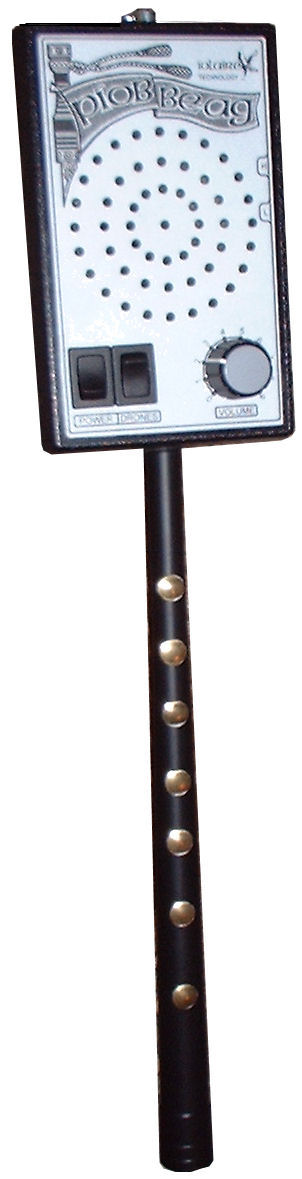 Photograph of the Piob Beag electronic bagpipe